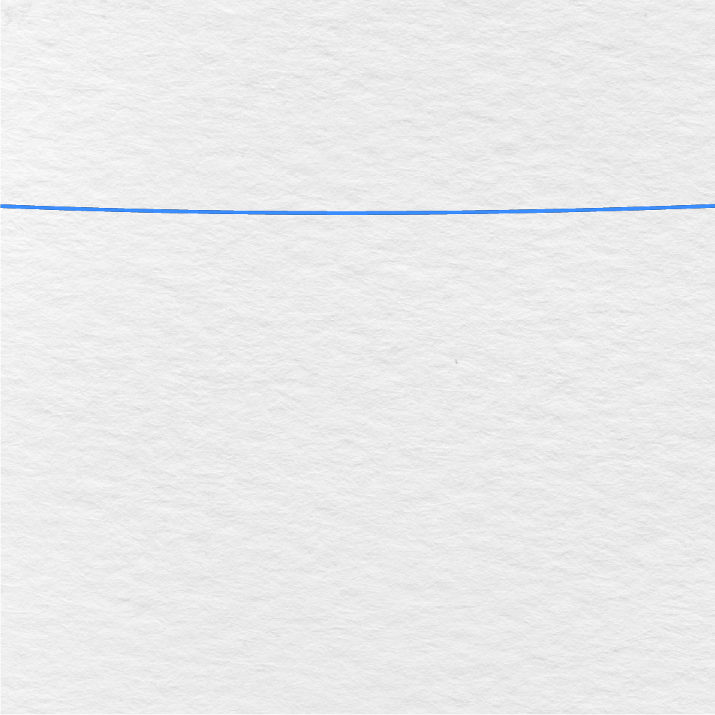 Step 1 Showing How To Draw A Beach With A Long Horizon Line Separating The Sky And Water.