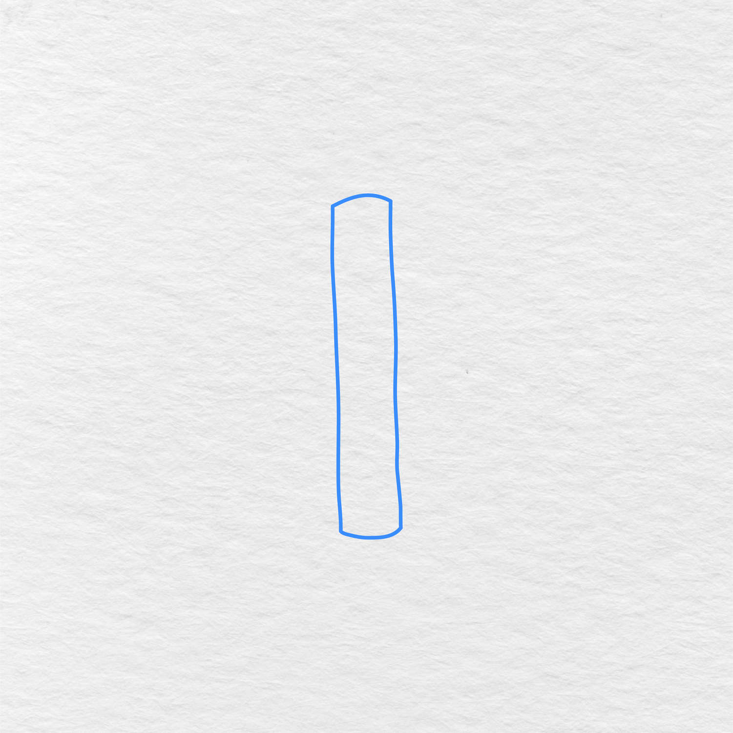 Step 1 Showing How To Draw A Book With A Long Narrow Spine In The Middle.