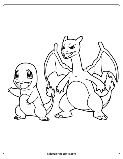 Charmander Pokemon Coloring Page